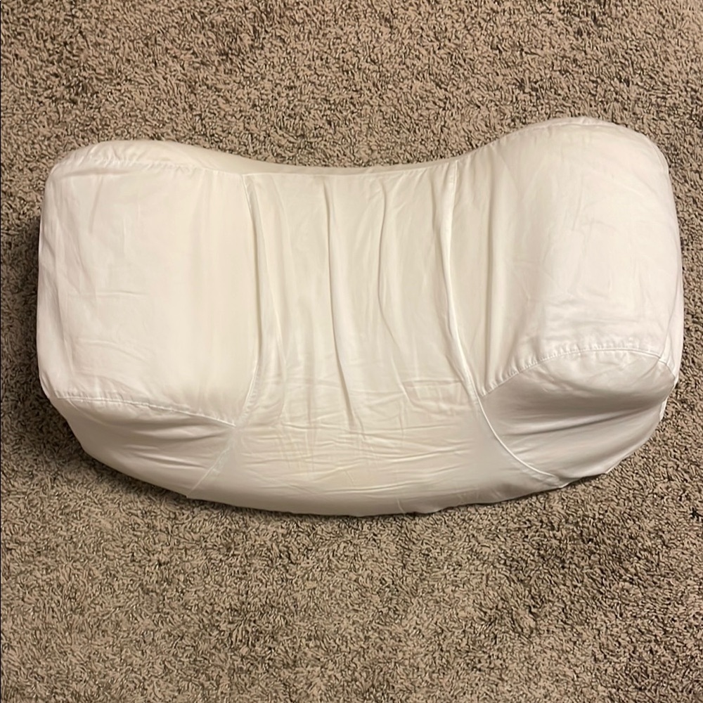 Sleep and glow back sleeper pillow